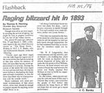 Raging blizzard hit in 1893