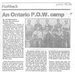 An Ontario P. O. W. camp