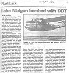 Lake Nipigon bombed with DDT