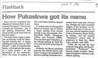 How Pukaskwa got its name