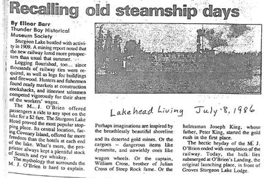 Recalling old steamship days