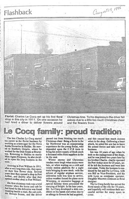 Le Cocq family: proud tradition