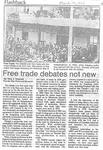 Free trade debates not new