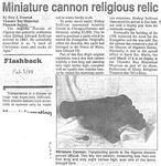 Miniature cannon religious relic