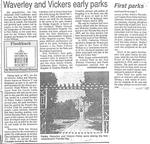 Waverley and Vickers early parks / First parks