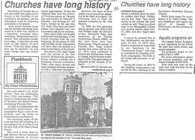 Churches have long history