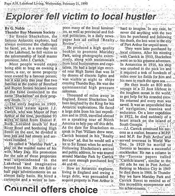 Explorer fell victim to local hustler