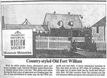 Country-styled Old Fort William