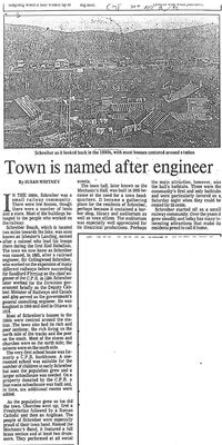 Town is named after engineer