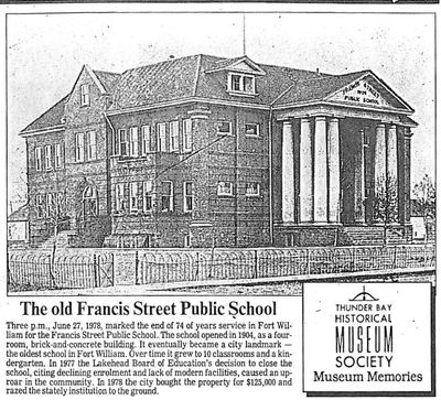 The old Francis Street Public School