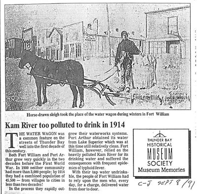 Kam River too polluted to drink in 1914