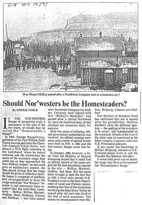 Should Nor'westers be the Homesteaders?