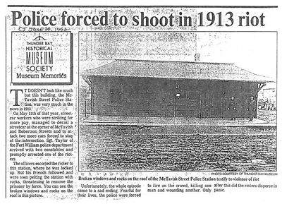 Police forced to shoot in 1913 riot