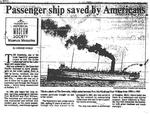 Passenger ship saved by Americans