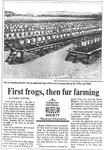 First frogs, then fur farming