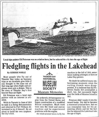 Fledgling flights in the Lakehead