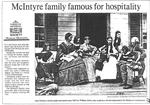 McIntyre family famous for hospitality