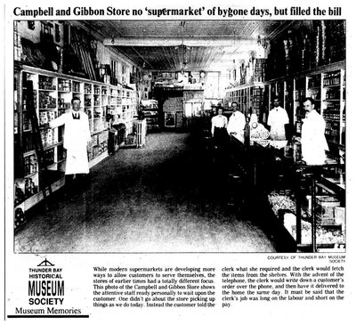 Campbell and Gibbon Store no 'supermarket' of bygone days, but filled the bill