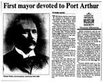 First mayor devoted to Port Arthur