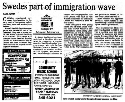 Swedes part of immigration wave