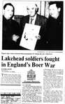 Lakehead soldiers fought in England's Boer War