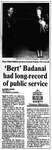 'Bert' Badanai had long record of public service