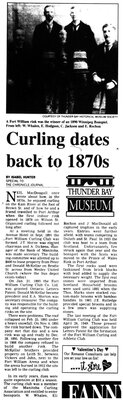 Curling dates back to 1870s