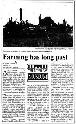 Farming has long past