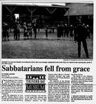 Sabbatarians fell from grace