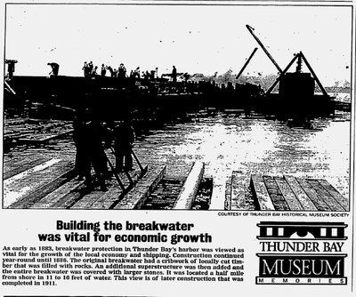 Building the breakwater was vital for economic growth