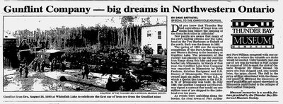 Gunflint Company - big dreams in Northwestern Ontario