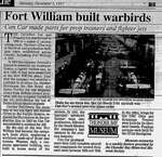 Fort William built warbirds