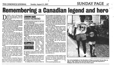 Remembering a Canadian legend and hero