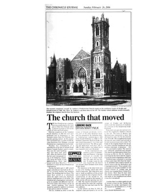 The church that moved