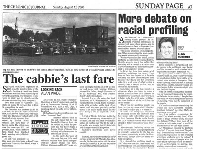 The cabbie's last fare