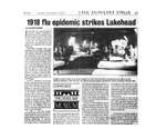 1918 flu epidemic strikes Lakehead