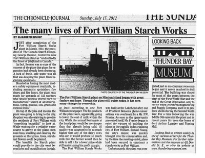 The many lives of Fort William Starch Works