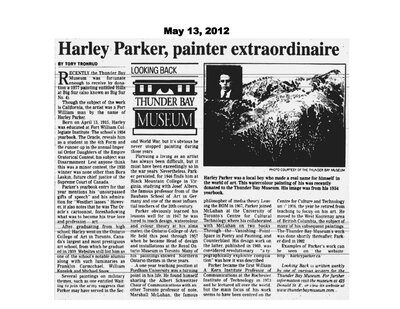 Harley Parker, painter extraordinaire