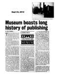 Museum boasts long history of publishing