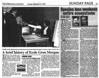 A brief history of Ecole Gron Morgan