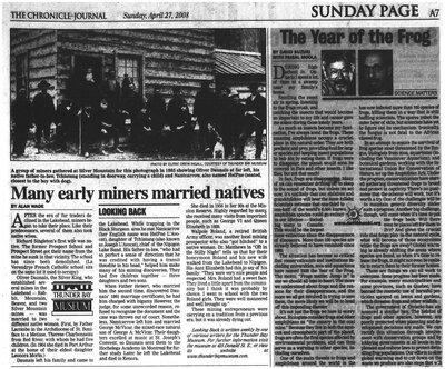 Many early miners married natives