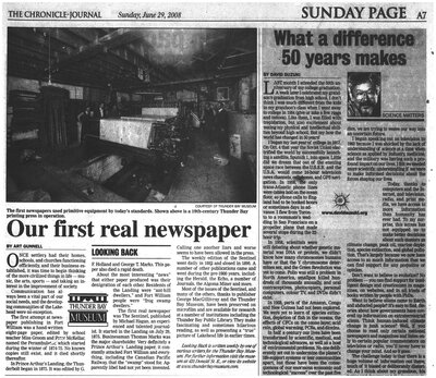 Our first real newspaper