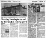 Neebing Hotel episode led to downfall of federal gov't