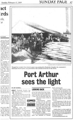 Port Arthur sees the light