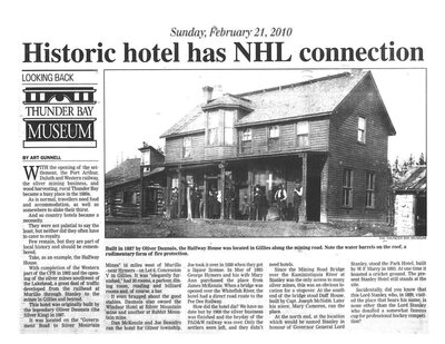 Historic hotel has NHL connection