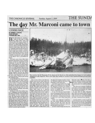 The day Mr. Marconi came to town