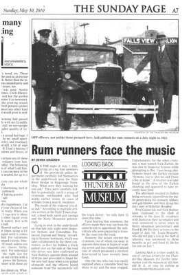 Rum runners face the music