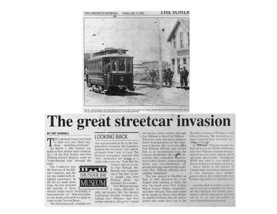 The great streetcar invasion