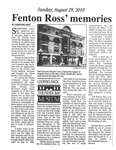 Fenton Ross' memories