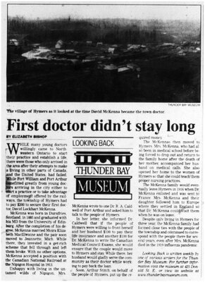 First doctor didn't stay long